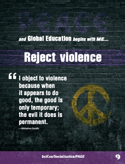 Reject Violence Poster