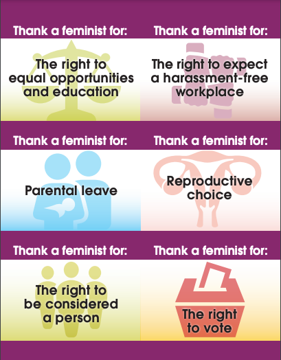Thank a Feminist Stickers